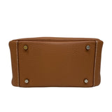 エルメス HERMES リンディミニ W刻 ゴールド シルバー金具 トリヨン レディース ショルダーバッグ