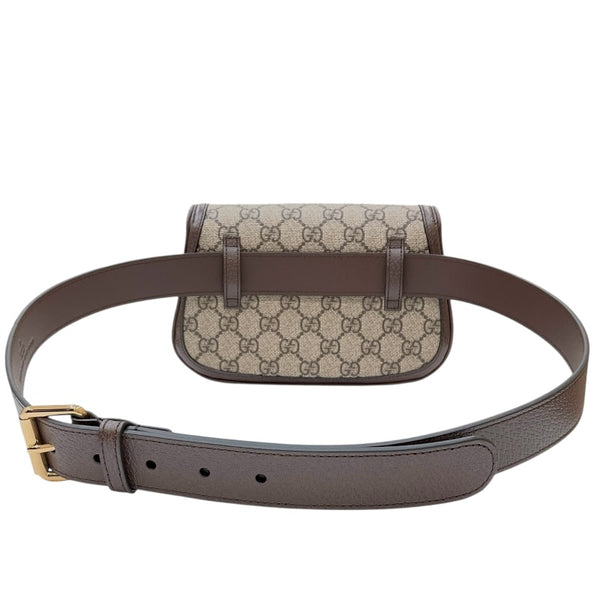 グッチ GUCCI ブロンディ ベルトバッグ 703807 ブラウン GGスプリームキャンバス/レザー レディース ウエストバッグ