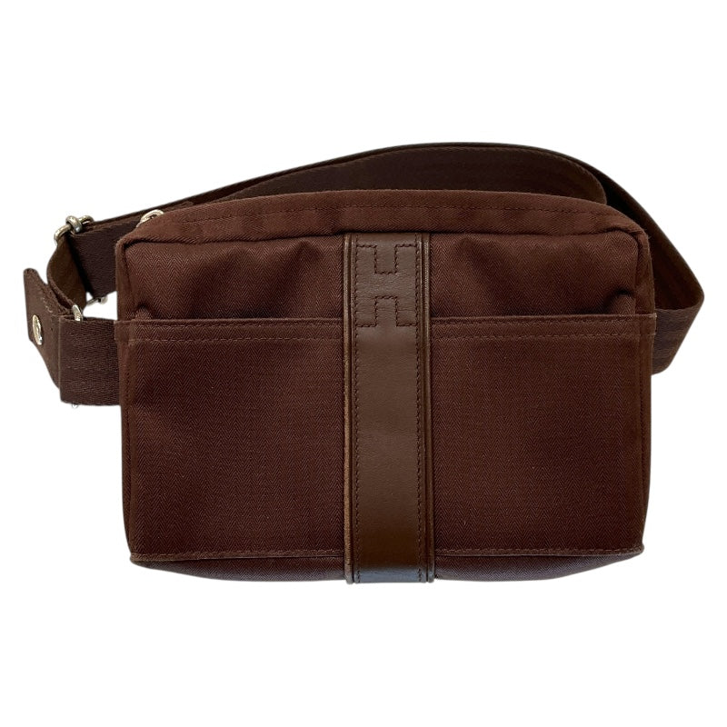 エルメス HERMES アカプルコポシェットサンチュール ブラウン ﾄﾜﾙ･ﾚｻﾞｰ レディース ショルダーバッグ