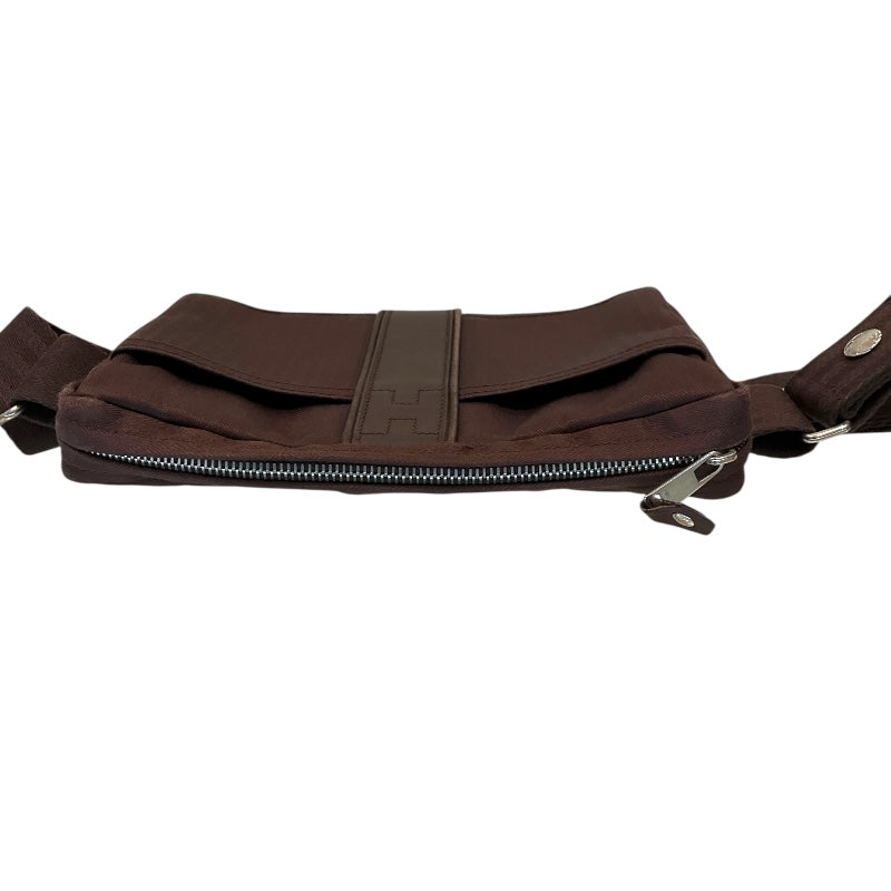 エルメス HERMES アカプルコポシェットサンチュール ブラウン ﾄﾜﾙ･ﾚｻﾞｰ レディース ショルダーバッグ