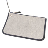 エルメス HERMES エールバッグジップMM D刻 ブルー・ブラック トワル・ハンター ユニセックス ショルダーバッグ