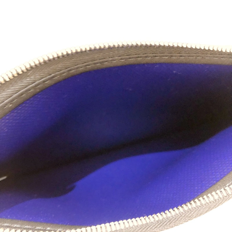 エルメス HERMES エールバッグジップMM D刻 ブルー・ブラック トワル・ハンター ユニセックス ショルダーバッグ