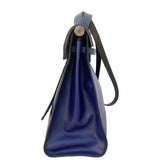 エルメス HERMES エールバッグジップMM D刻 ブルー・ブラック トワル・ハンター ユニセックス ショルダーバッグ