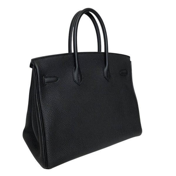 エルメス HERMES バーキン35 B刻 ブラック シルバー金具 トゴ レディース ハンドバッグ