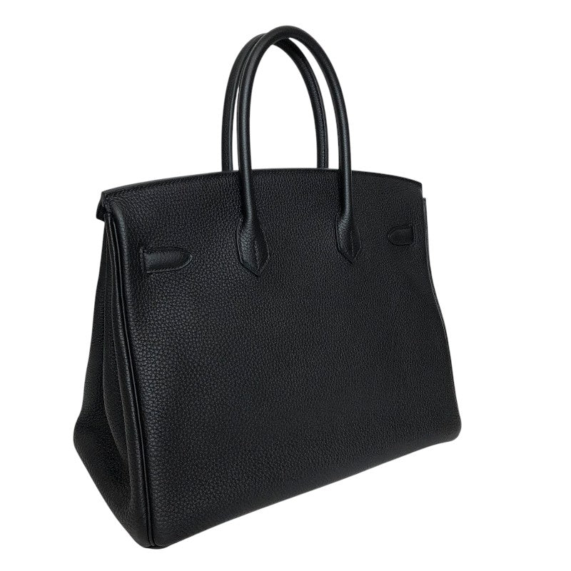 エルメス HERMES バーキン35 B刻 ブラック シルバー金具 トゴ レディース ハンドバッグ