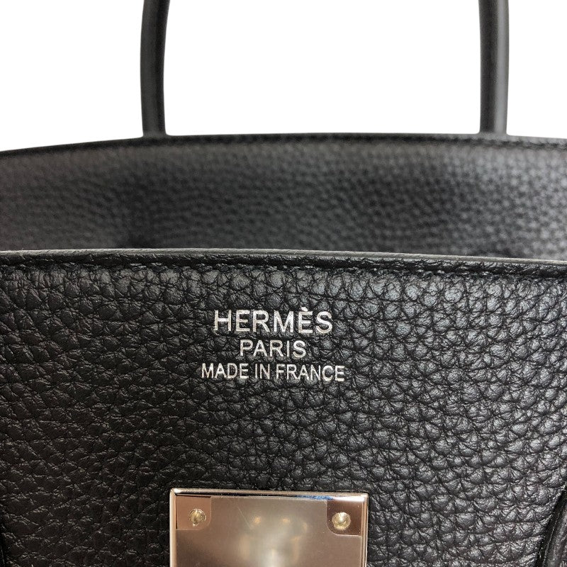 エルメス HERMES バーキン35 B刻 ブラック シルバー金具 トゴ レディース ハンドバッグ