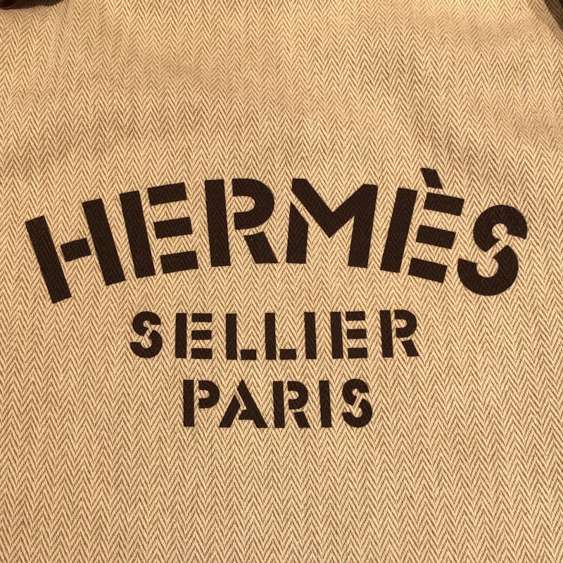 エルメス HERMES アリーヌMM □N刻 エクリュ・ゴールド トワル・スイフト レディース ショルダーバッグ