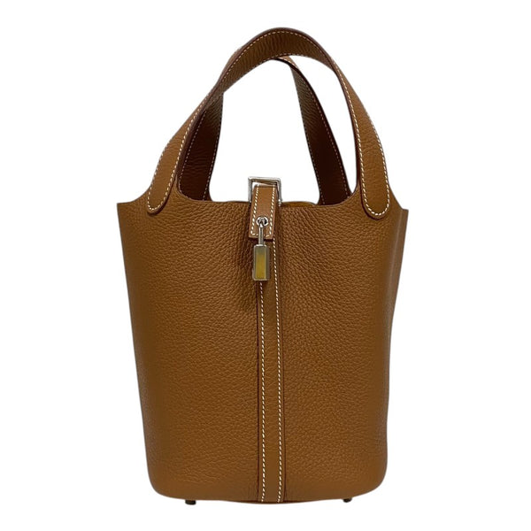 エルメス HERMES ピコタンロックPM K刻 ゴールド ゴールド金具 トリヨン レディース トートバッグ