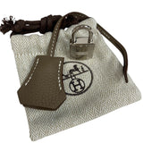 エルメス HERMES ケリー25 内縫い W刻 エトゥープ シルバー金具 トゴ レディース ハンドバッグ