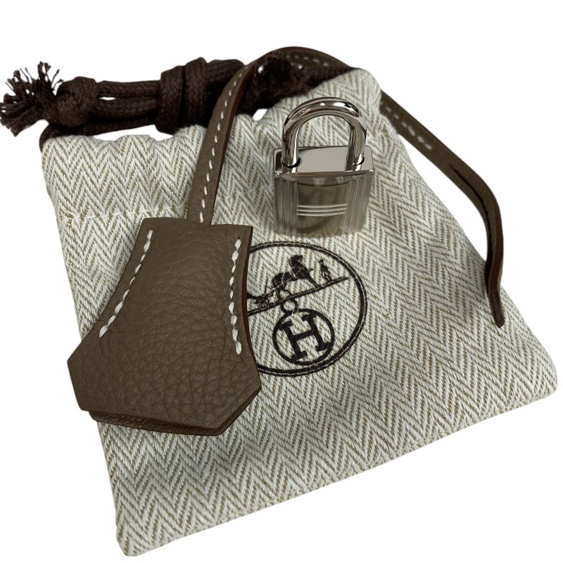 エルメス HERMES ケリー25 内縫い W刻 エトゥープ シルバー金具 トゴ レディース ハンドバッグ