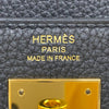 エルメス HERMES ケリー28 内縫い W刻 ブラック ゴールド金具 トゴ レディース ハンドバッグ