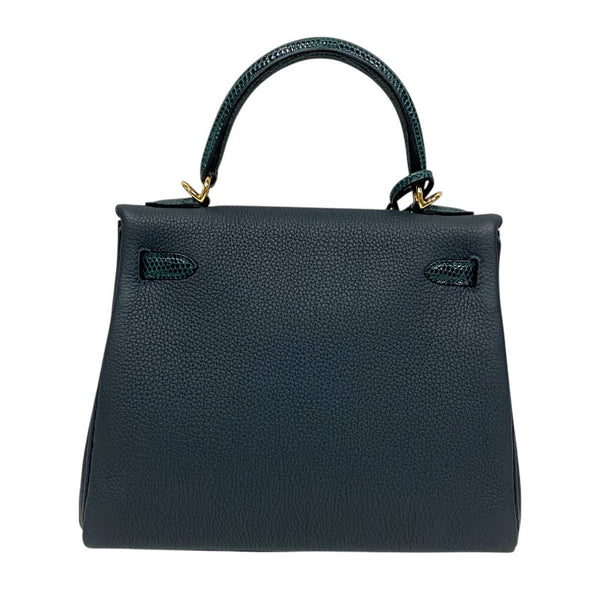 エルメス HERMES ケリー25 タッチ 内縫い W刻 ヴェールルソー ゴールド金具 トゴ/リザード レディース ハンドバッグ ショルダーバッグ
