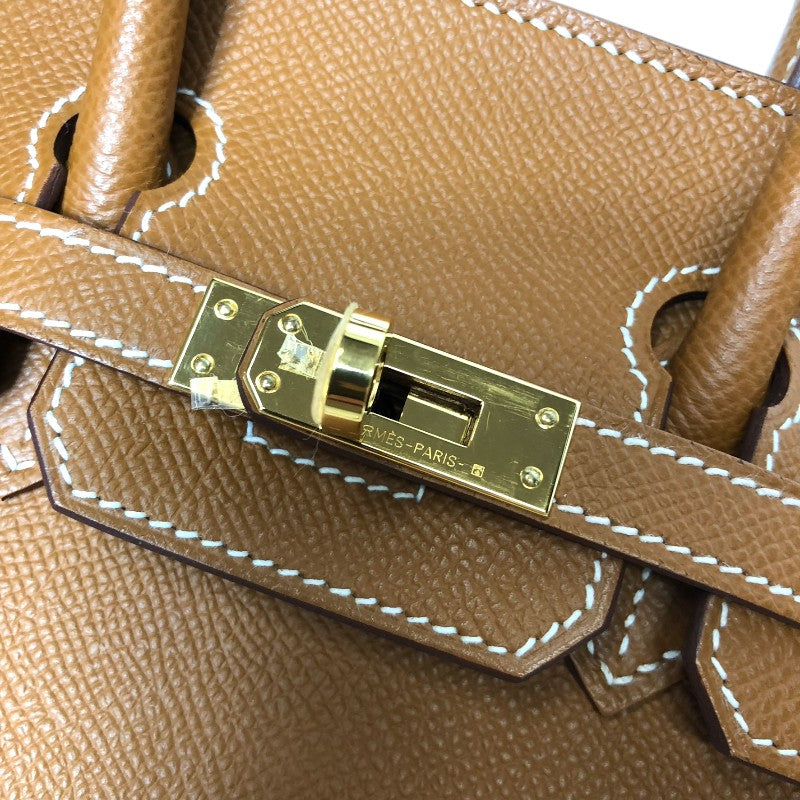エルメス HERMES バーキン25セリエ W刻印 ゴールド ゴールド金具 ヴォーエプソン レディース ハンドバッグ