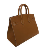 エルメス HERMES バーキン25セリエ W刻印 ゴールド ゴールド金具 ヴォーエプソン レディース ハンドバッグ