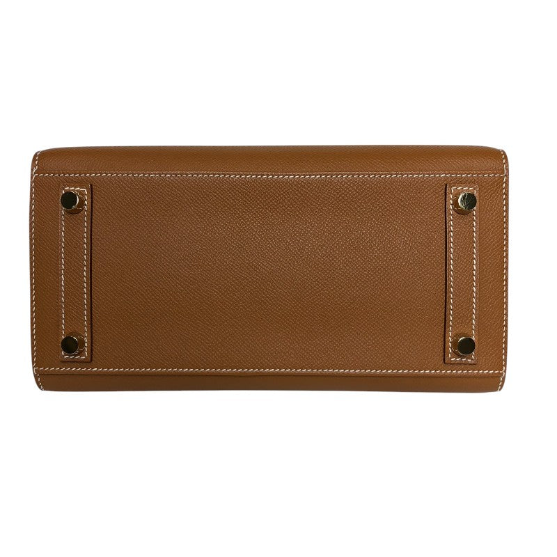 エルメス HERMES バーキン25セリエ W刻印 ゴールド ゴールド金具 ヴォーエプソン レディース ハンドバッグ