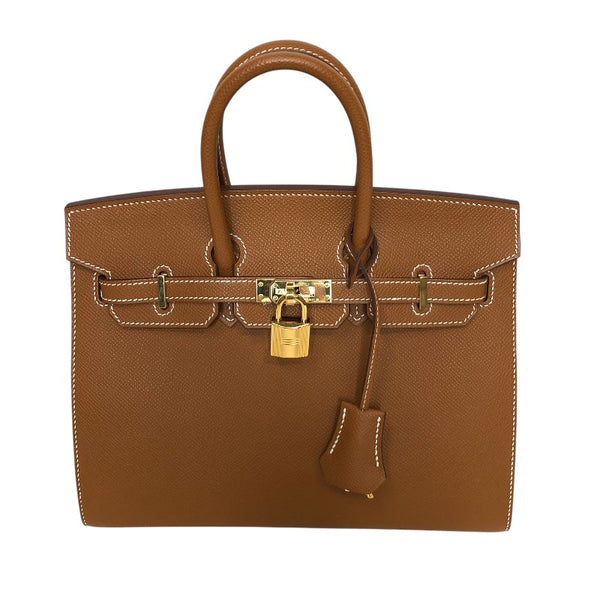 エルメス HERMES バーキン25セリエ W刻印 ゴールド ゴールド金具 ヴォーエプソン レディース ハンドバッグ