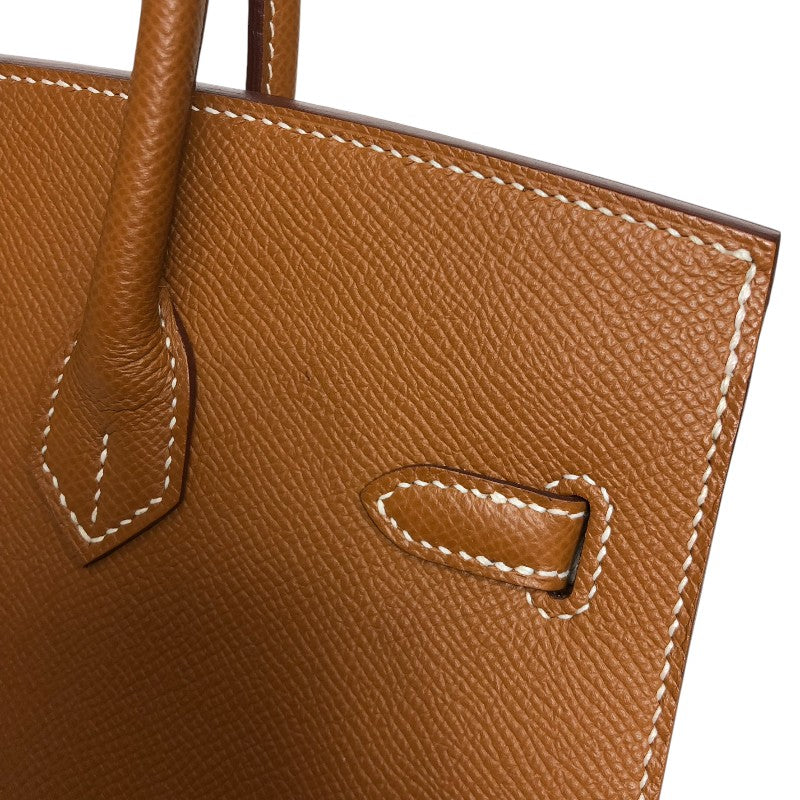 エルメス HERMES バーキン25セリエ W刻印 ゴールド ゴールド金具 ヴォーエプソン レディース ハンドバッグ