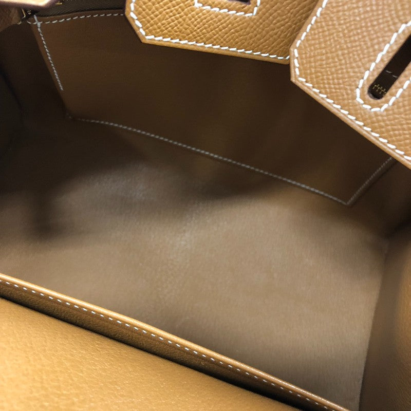 エルメス HERMES バーキン25セリエ W刻印 ゴールド ゴールド金具 ヴォーエプソン レディース ハンドバッグ