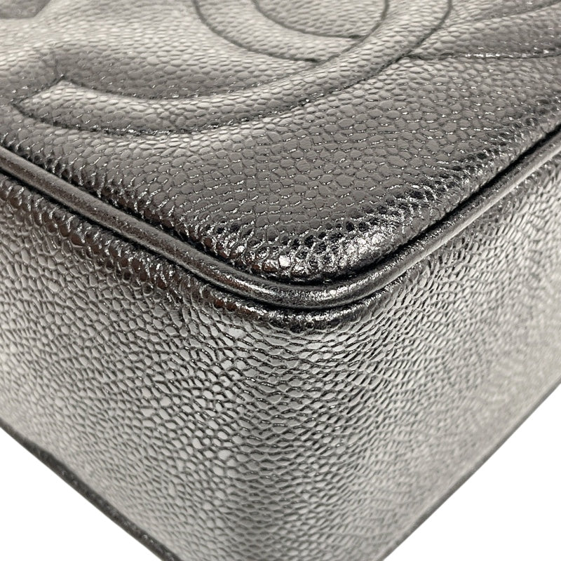 シャネル CHANEL トリプルココマークレザーショルダーバッグ キャビア レディース ショルダーバッグ