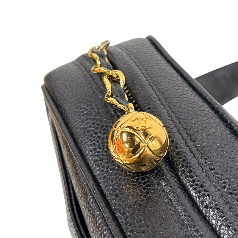シャネル CHANEL トリプルココマークレザーショルダーバッグ キャビア レディース ショルダーバッグ