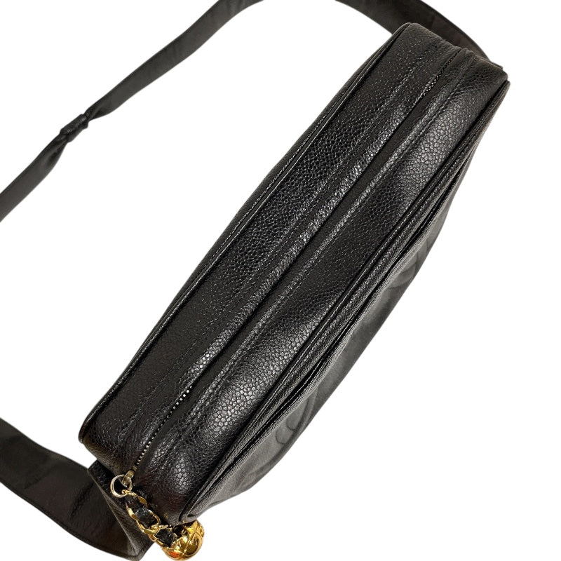 シャネル CHANEL トリプルココマークレザーショルダーバッグ キャビア レディース ショルダーバッグ