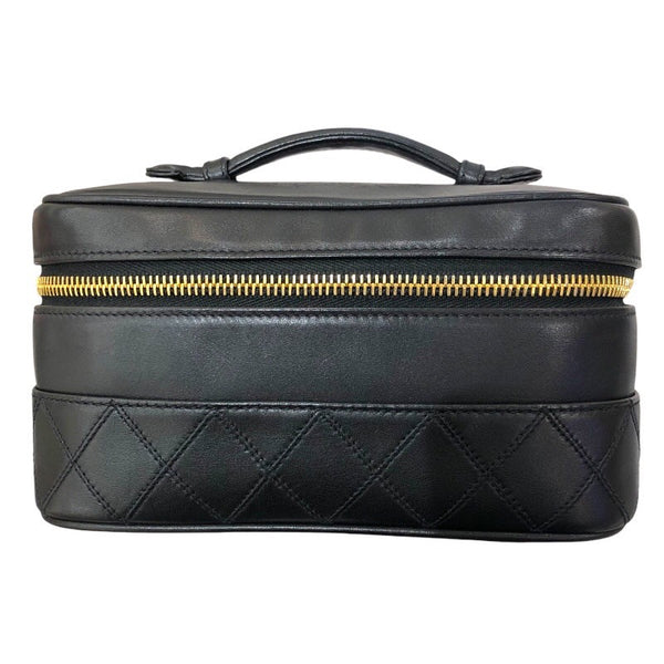 シャネル CHANEL ビコローレ　バニティバッグ A01618 ブラック/GD ラム レディース ポーチ
