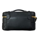 シャネル CHANEL ビコローレ　バニティバッグ A01618 ブラック/GD ラム レディース ポーチ