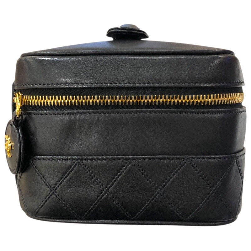 シャネル CHANEL ビコローレ　バニティバッグ A01618 ブラック/GD ラム レディース ポーチ