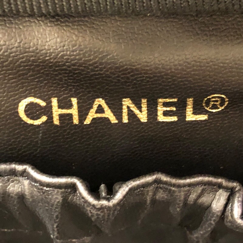 シャネル CHANEL ビコローレ　バニティバッグ A01618 ブラック/GD ラム レディース ポーチ