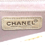 シャネル CHANEL ニュートラベルラインフラップバッグ A15285 ベージュ シルバー金具 ナイロンジャガード レディース ショルダーバッグ