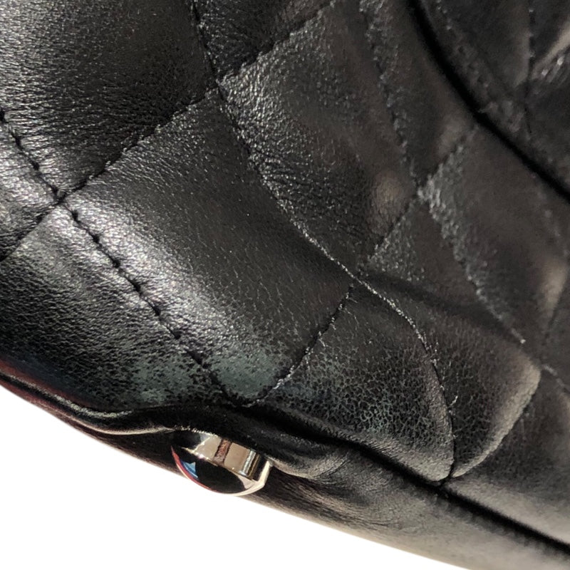 シャネル CHANEL カンボンライン トート スモール A25166 ブラック×ホワイト×ピンク ラムレザー レディース トートバッグ
