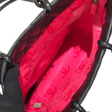 シャネル CHANEL カンボンライン トート スモール A25166 ブラック×ホワイト×ピンク ラムレザー レディース トートバッグ
