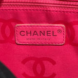 シャネル CHANEL カンボンライン トート スモール A25166 ブラック×ホワイト×ピンク ラムレザー レディース トートバッグ