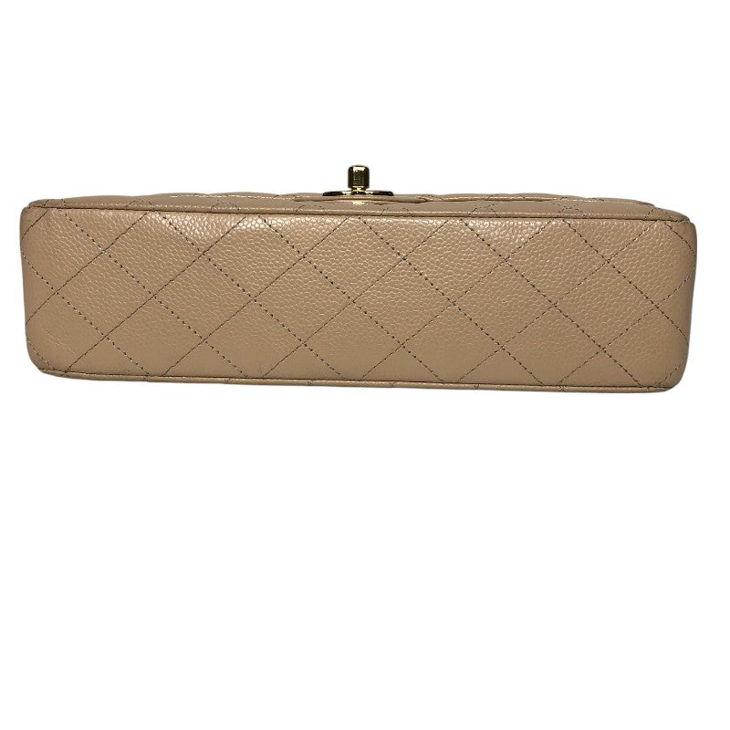 シャネル CHANEL マトラッセ25 A01112 15番台 ベージュ ゴールド金具 キャビアスキン レディース ショルダーバッグ