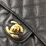 シャネル CHANEL マトラッセ25 A01112 ブラック ゴールド金具 キャビアスキン レディース ショルダーバッグ