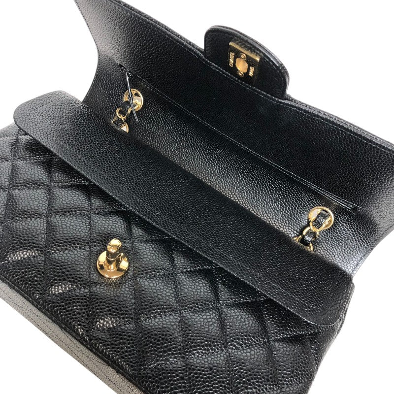 シャネル CHANEL マトラッセ25 A01112 ブラック ゴールド金具 キャビアスキン レディース ショルダーバッグ