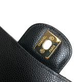 シャネル CHANEL マトラッセ25 A01112 ブラック ゴールド金具 キャビアスキン レディース ショルダーバッグ