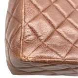 シャネル CHANEL マトラッセ レザーショルダーバッグ 4番台 ブラウン ゴールド金具 キャビアスキン レディース ショルダーバッグ