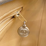 シャネル CHANEL 復刻トート A01804 ベージュ　シルバー金具 キャビアスキン レディース トートバッグ