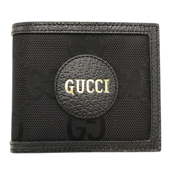 グッチ GUCCI オフザグリッド 625573 ブラック GGナイロン メンズ 二つ折り財布