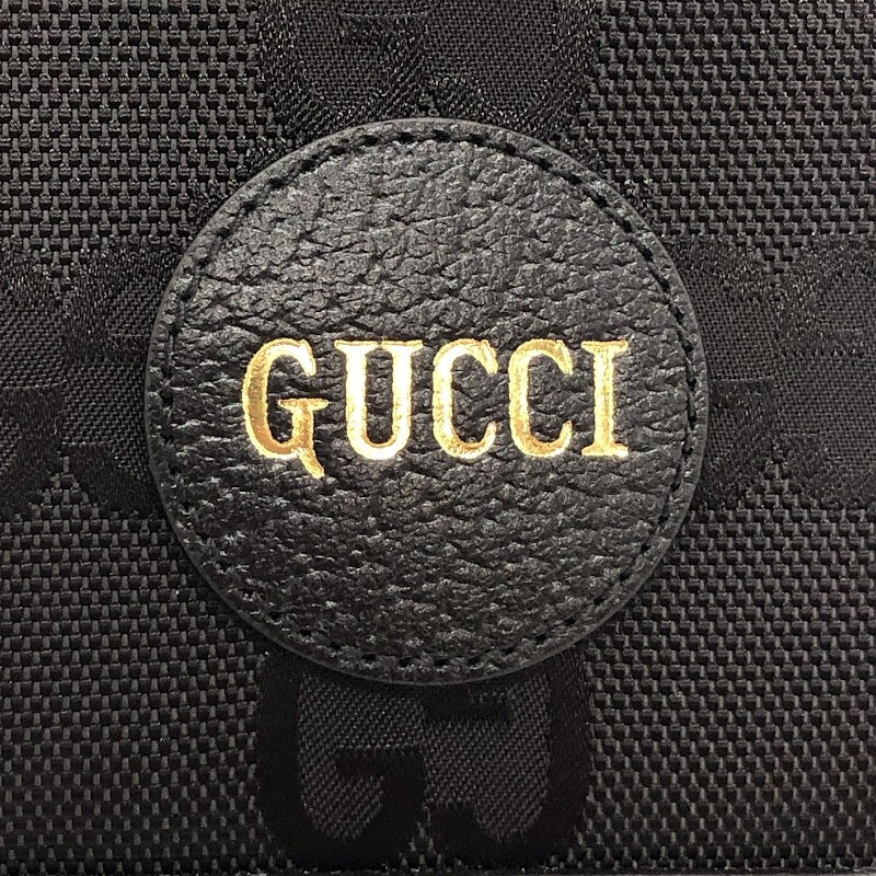 グッチ GUCCI オフザグリッド 625573 ブラック GGナイロン メンズ 二つ折り財布
