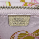 エルメス HERMES アザップコンパクト シルクイン B刻 クレ シルバー金具 エプソン レディース 二つ折り財布