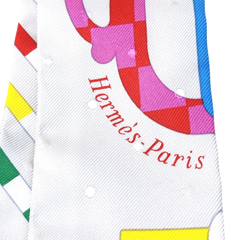 エルメス HERMES ツイリー BOUCLERIE MO DERNE マルチカラー シルク レディース スカーフ