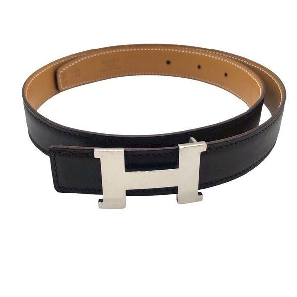 エルメス HERMES コンスタンスミニベルト　65㎝ ブラウン/キャメル ボックスカーフ/シャモニー メンズ ベルト