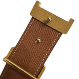 エルメス HERMES コンスタンス B□刻印 ブラック/ゴールド ボックスカーフ・クシュベル レディース ベルト