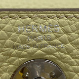 エルメス HERMES リンディミニ ヴェルソ W刻 ジョーヌシトルン×ナタ シルバー金具 トリヨン レディース ショルダーバッグ