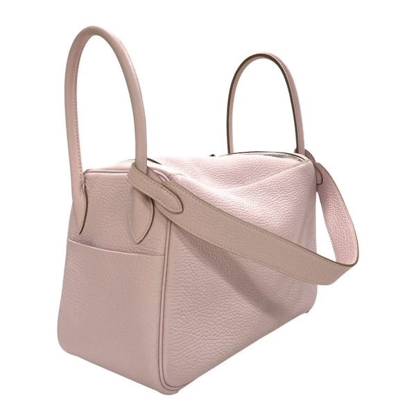 エルメス HERMES リンディ26 ヴェルソ U刻 モーヴペール×ナタ シルバー金具 トリヨン レディース ハンドバッグ