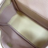 エルメス HERMES リンディ26 ヴェルソ U刻 モーヴペール×ナタ シルバー金具 トリヨン レディース ハンドバッグ