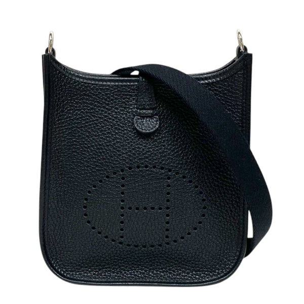 エルメス HERMES エヴリンTPM ブラック シルバー金具 トリヨン レディース ショルダーバッグ