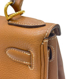 エルメス HERMES ケリー28 内縫い □G刻印 ゴールド ゴールド金具 トゴ レディース ハンドバッグ